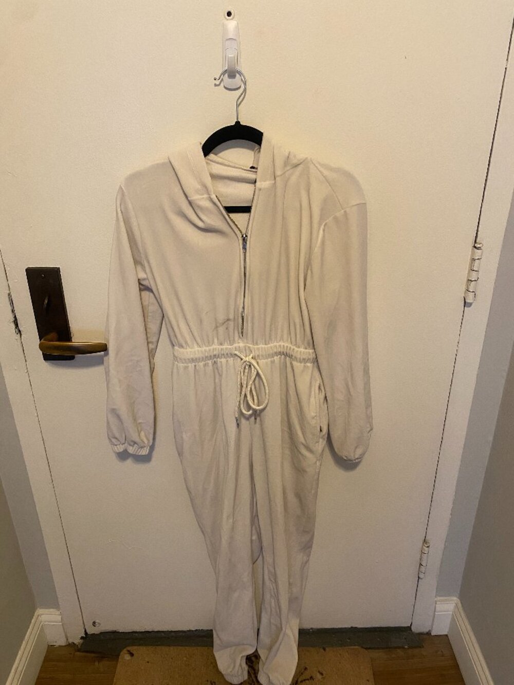 Forever 21 White Lounge Jumpsuit Soft One Piece